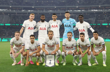 Tottenham players in pre-season in Perth