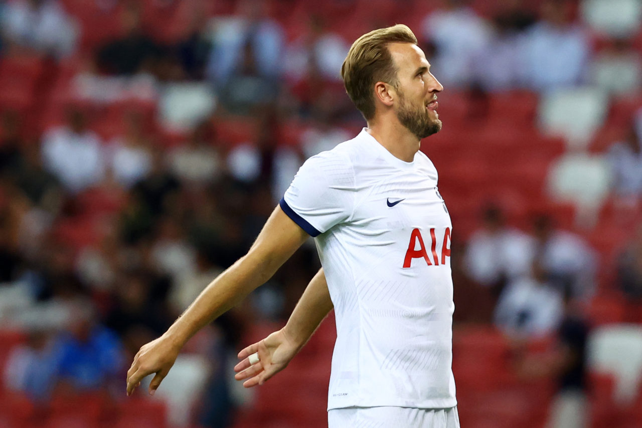 Harry Kane looks disappointed