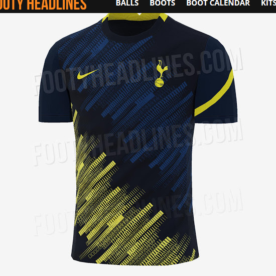 Tottenham Hotspur's 2020/21 pre-match shirt leaked online 